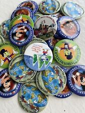 Vintage Disney Large Pin Back Button Lot 26 Christmas Earth Day Minnie Cricket picture