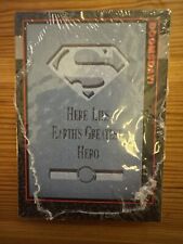 Superman Here Lies Earths Greatest Hero UNOPENED PROTOTYPE cards  picture