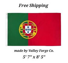 Large Big 1996 Republic of Portugal Flag by Valley Forge Co. 5'7