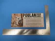 Vintage POULAN Chain Saw Technical Specifications Shreveport, Louisiana S1189 picture