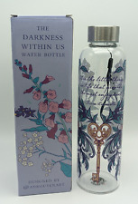 Fairyloot Exclusive The Darkness Within Us Quote Glass Water Bottle Levenseller picture