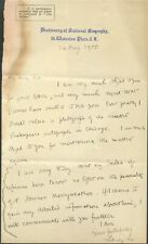 SIR SIDNEY LEE Signed Letter - 1900 picture