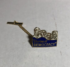 Mount Rushmore Shrine Of Democracy Enamel Lapel Pin with Chain picture