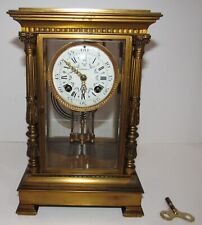 Antique Giles Brothers & Co Crystal Regulator Clock 8-Day, Time/Strike picture
