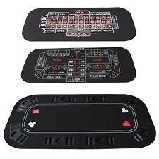 IDS 3 in 1 Folding Poker Table Top for 8 Players Roulette & Craps & Casino Game picture