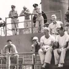 1950s US Navy Sailors Neptune Equator Crossing Party Hazing Ritual Photo #3 picture