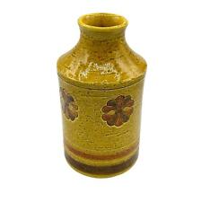 MCM Aldo Londi Bitossi Yellow Flower Ceramic Vase picture