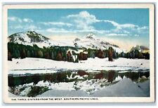 c1920's The Three Sisters From The West Southern Pacific Lines Railroad Postcard picture