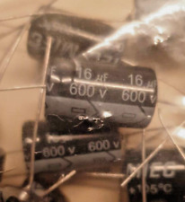 QTY 10 New MIEC 16UF 600V 105C Axial Electrolytic Capacitors. ( 650-volt surge ) picture