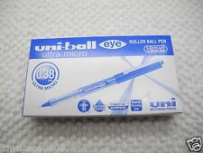(Tracking No)12pcs Uni-Ball eye UB-150-0.38mm Ultra Micro roller ball pen Blue picture