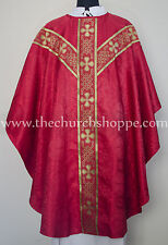 Red gothic vestment & mass and stole set,Gothic chasuble,casula,casel picture