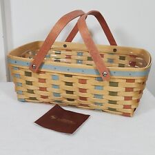 Longaberger 2008 Buds & Blossoms Small Market Basket+Protector SPRING~EASTER~MOM picture