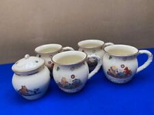 4 X Disney, Hundred Acre Friendship Mugs by Lenox (Winnie the Pooh) and jar. picture