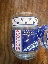 Vintage Libbey APOLLO 13 Small Glass Astronaut Space Age Drinking Tumbler  1970 picture