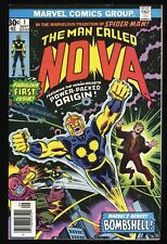 Nova #1 VF- 7.5 Origin 1st Appearance Richard Ryder Bronze Age Key Marvel 1976 picture