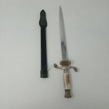 Vintage Post WWII FPS Hirschkrone Solingen Germany Stag Hunting Dagger w Sheath picture