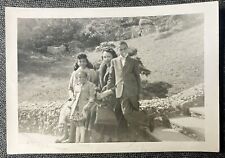 Vtg Found Photo African American Family City Park Paris France ‘58 picture