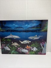 Ocean Harmony Original Bill Elliott Marine Life Lacquer mother-of-pearl inlay picture
