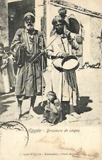 PC EEGYPT MONKEY TRAINERS TYPES, Vintage Postcard (b55201) picture