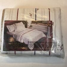 Vintage NOS Springs Radiance No-Iron Percale King Flat Sheet Stripes picture