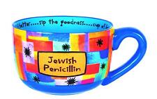 Jewish Penicillin Novelty Ceramic Soup Mug 28 oz with Heartwarming Message So... picture