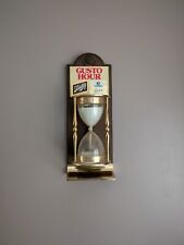 Vintage Schlitz Beer Gusto Hour Hourglass Sign Rare Bar Advertising  picture