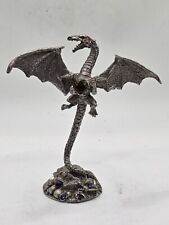 Vintage Maurus 1988 Gallo Pewter Dragon Figurine With Jewels picture