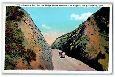 Los Angeles California CA Postcard Swede's Cut On The Ridge Route c1920s Antique picture