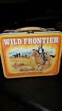 VINTAGE 1977 WILD FRONTIER LUNCHBOX WITH NO THERMO, WITH SPINNER GAME ON... picture