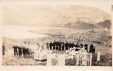 RPPC Marine Corps Navy Military Funeral Patriotic Naval Base Photo Postcard C58 picture