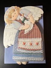 VTG Hallmark Cards Die Cut Country Angel w/ Duck Lot of 14 & Envs Corky Andre picture
