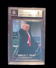 2021 Leaf iCard Donald J. Trump Leaves Office PR of 497 BGS 9 MINT 9,9,9.5,9.5 picture