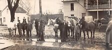 RPPC Blairstown Iowa Frank Kouba & Fellow Horse Traders Photo c1912 Postcard picture