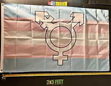 Transgender Flag FREE USA SHIP 3 LGBTQ Gay Pride Equality Sign Banner USA 3x5' picture