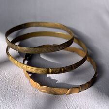 Lot of 3 Ancient Roman bronze bracelet bangles circa 100-400 AD picture