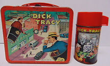 Vintage Alladdin - 1967 Dick Tracy Metal Lunchbox - With Thermos HTF Complete picture