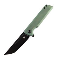 Kansept Anomaly Folding Knife Green Orange Peel Ti Handle S35VN Tanto K2038T4 picture