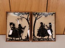 Vintage Glass Silhouette Set 3x4 1930s picture