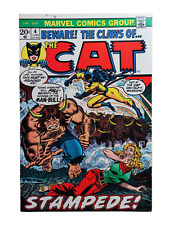 Beware The Claws Of The Cat 4, Starlin, Romita Marvel 1973 FN/VF VF- RAW VINTAGE picture