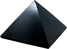 Heka Naturals Shungite Crystal Duo | 3 Inch - Pyramid Desk Decor &...  picture