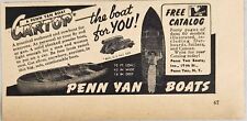 1949 Print Ad Penn Yan Cartop Boats Made in Penn Yan New York,NY picture
