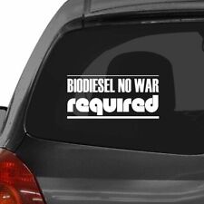 BIODIESEL NO WAR REQUIRED Car Laptop Wall Sticker y47 picture
