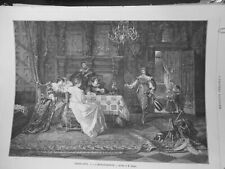 1885 FINE ARTS SALON IMPROVISATION MUSICIAN  picture