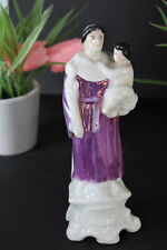 Antique vieux paris porcelain saint anthony figurine statue religious picture