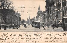 Main Street Looking South Hartford Connecticut Trolley 1908 Postcard  7017 picture