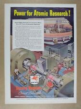 1953 Socony-Vacuum Lubricants Brookhaven Cosmotron Generator vintage print Ad picture