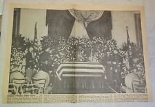 1945 FDR Funeral Newspaper Clippings (one with  Batman and Robin comic strip) picture