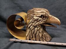 Vintage PM Craftsman Eagle Head Letter Holder Paperweight Made In USA picture