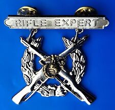 WWII US Marine Expert Rifleman EGA Badge Military Pin USMC Marksman picture
