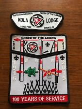 OA 100th Anniversary KOLA Lodge 464 2015 NOAC Patchs Flap Longs Peak Council BSA picture